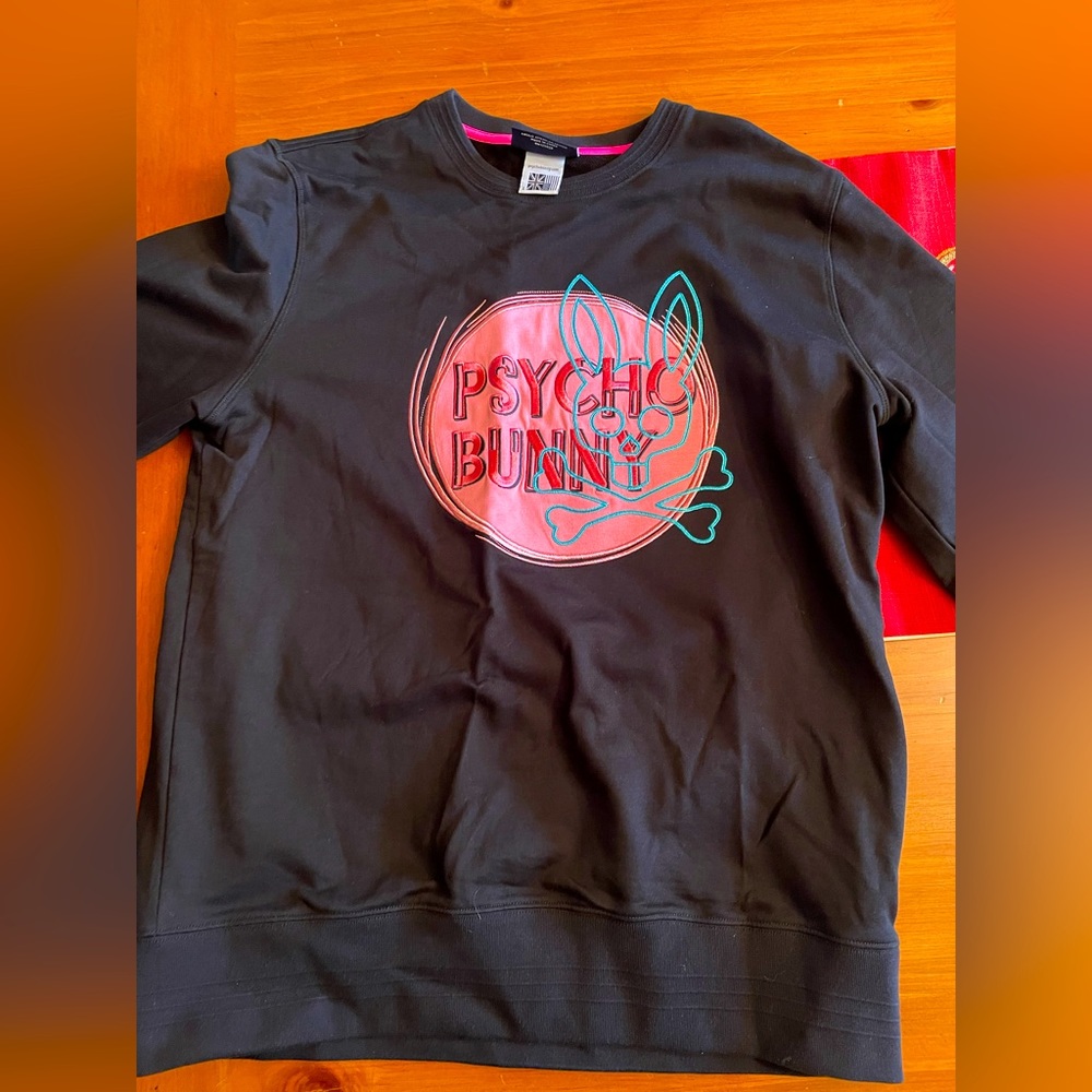 Psycho Bunny embroidered crew neck sweatshirt. Brand new, never worn.